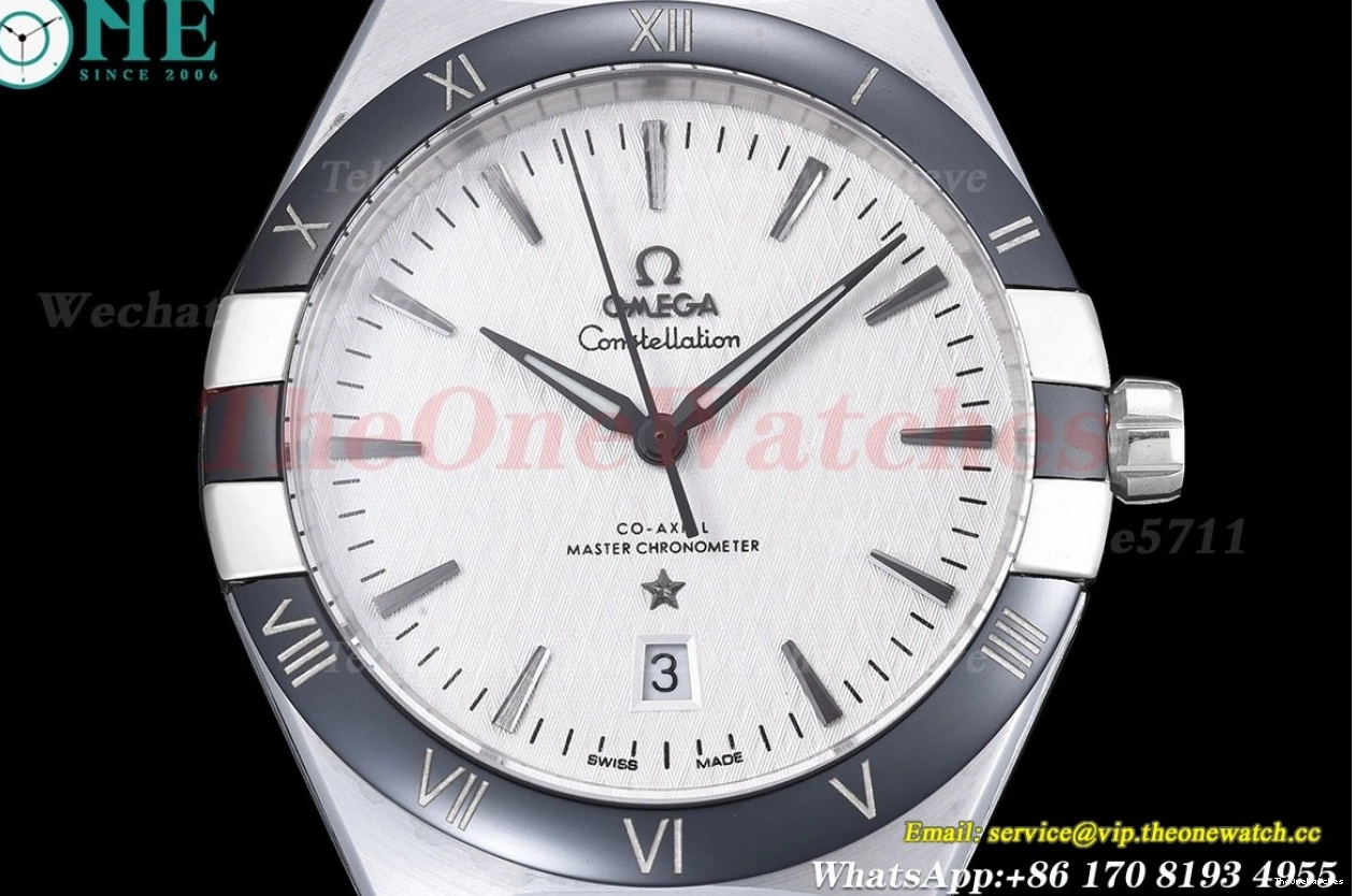 White 41mm Dial LE Constellation GDF Cer MY8215 SS 0204